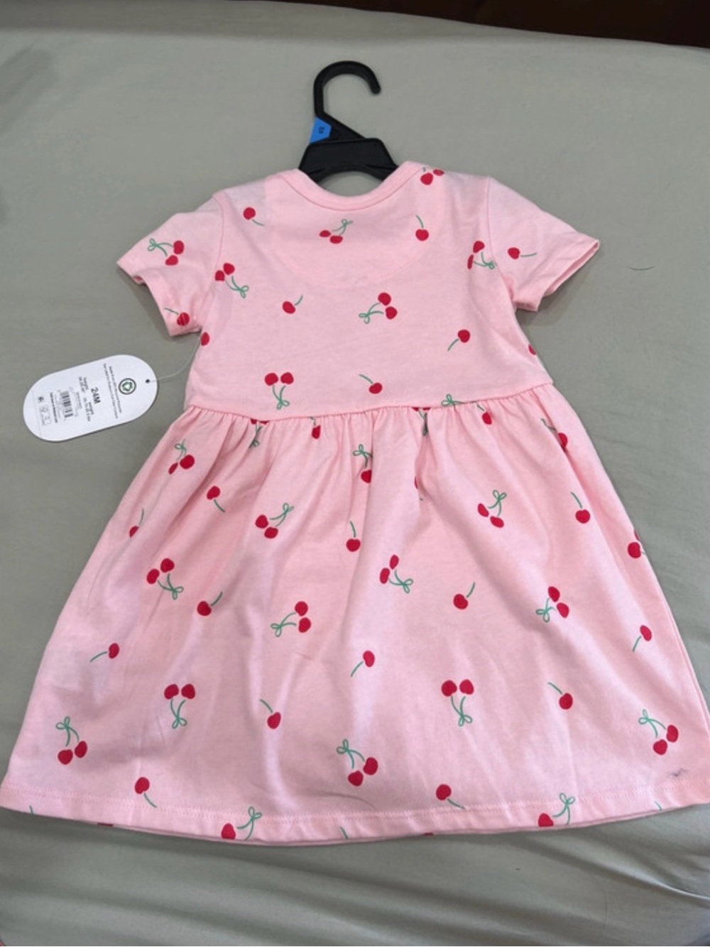 wonder nation Pink Cherry-Print Knit Dress